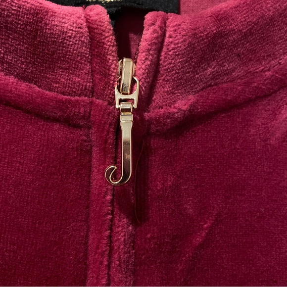 *NWT* Juicy Couture Black Label Velour Zip Up - Picture 3 of 5